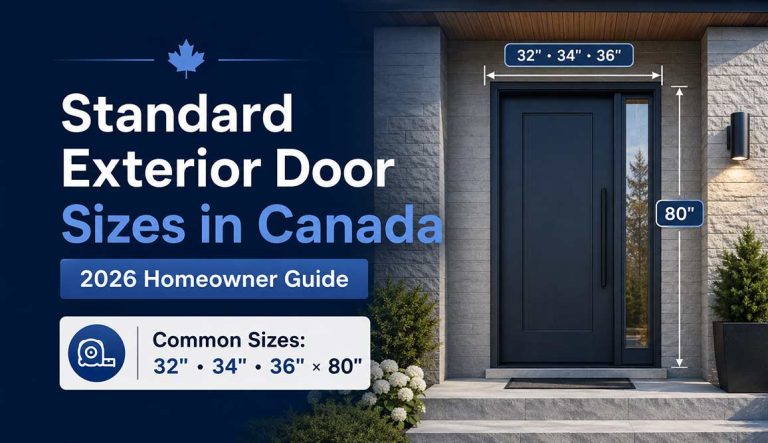 Standard Exterior Door Sizes in Canada