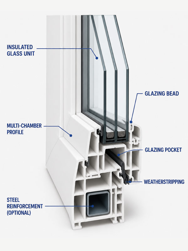 How Vinyl Window Frames Are Built