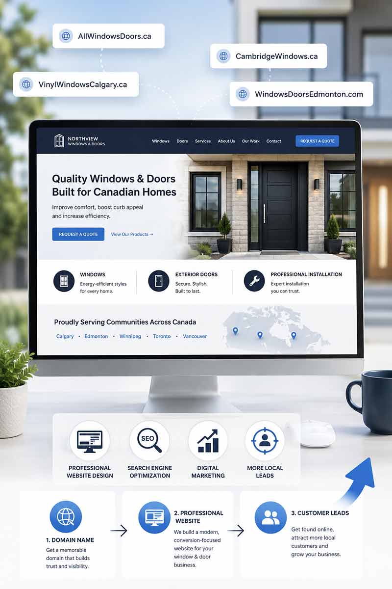 Premium Window and Door Domains for Sale